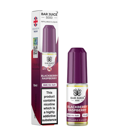 BLACKBERRY RASPBERRY 10ML E LIQUID NICOTINE SALT BY BAR JUICE 5000 - 5MG|10MG|20MG