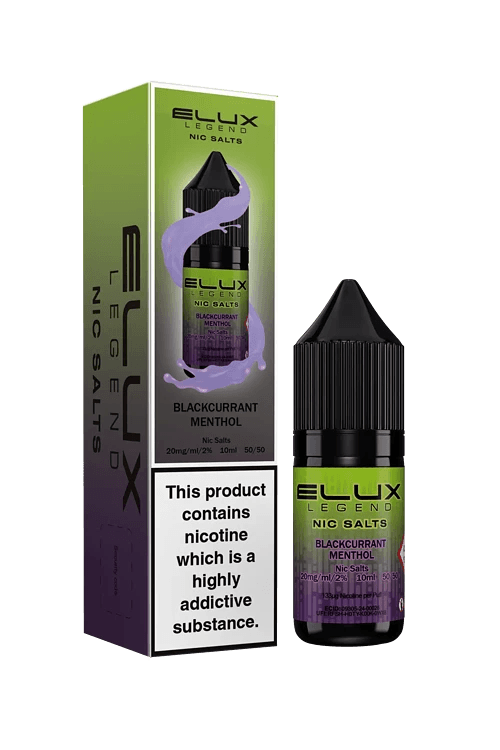 BLACKCURRANT MENTHOL 10ML NIC SALT BY ELUX LEGEND 10MG(1%) | 20MG(2%)