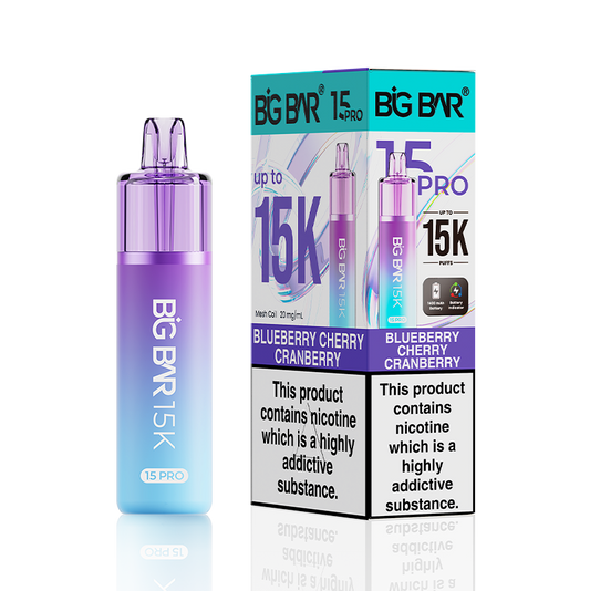 Blueberry Cherry Cranberry Big Bar Pro Prefilled Vape Kit