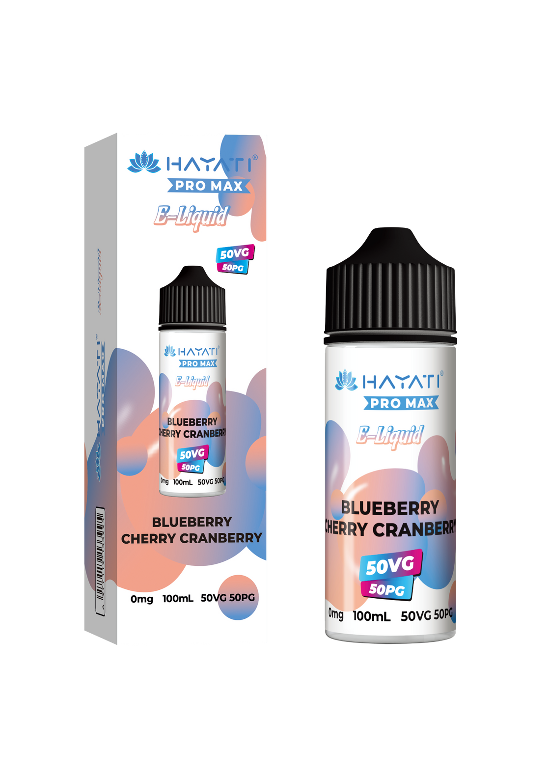 BLUEBERRY CHERRY CRANBERRY - HAYATI PRO MAX 100ML SHORT FILL - 50/50PG/VG E-LIQUID