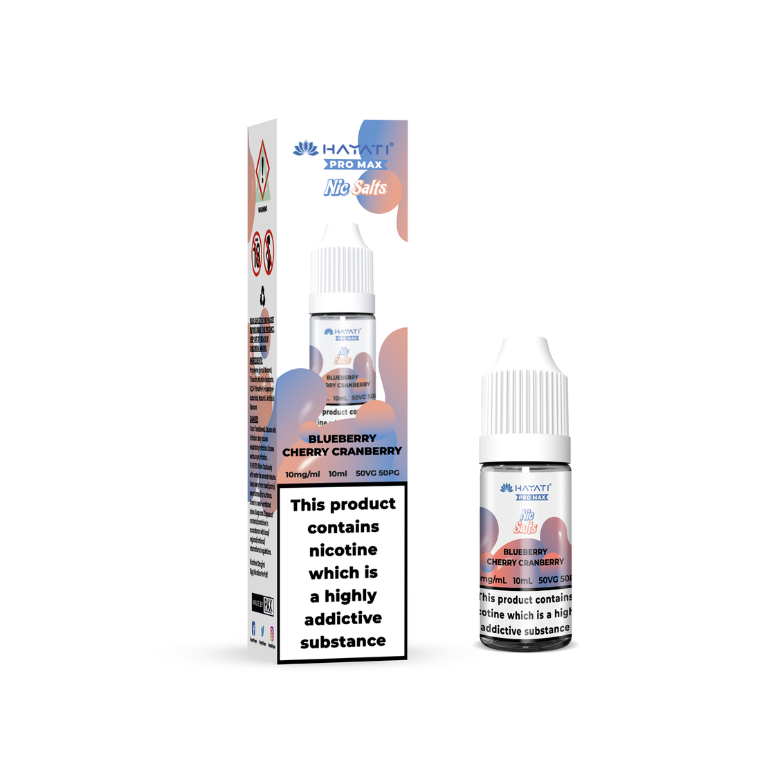 BLUEBERRY CHERRY CRANBERRY 10ML NIC SALT BY HAYATI PRO MAX 10MG(1%) | 20MG(2%)