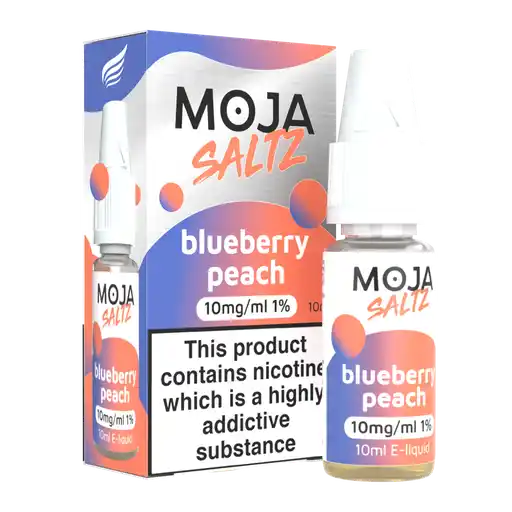 BLUEBERRY PEACH - 10ML NIC SALT BY MOJA SALTZ 10MG(1%) | 20MG(2%)