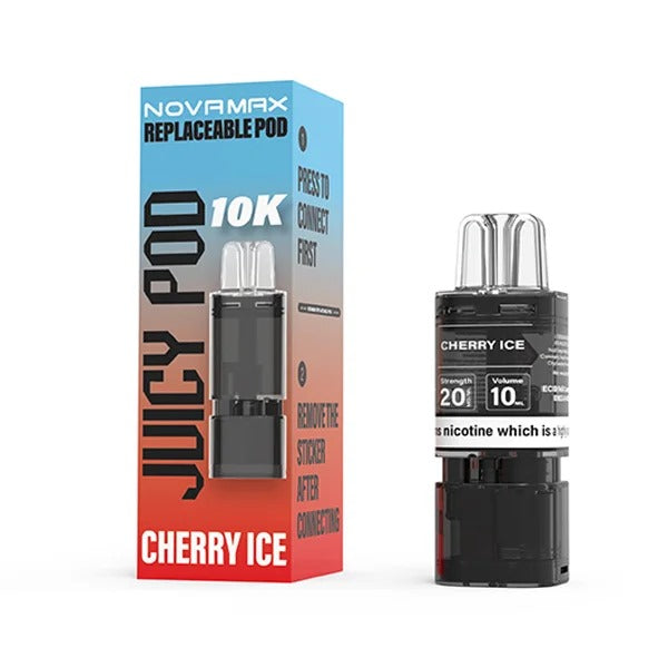 CHERRY ICE - JUICY POD NOVAMAX 10K PRE-FILLED POD