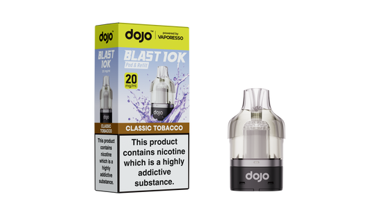 Classic Tobacco - Vaporesso Dojo Blast 10K Prefilled Pod + Refill Container
