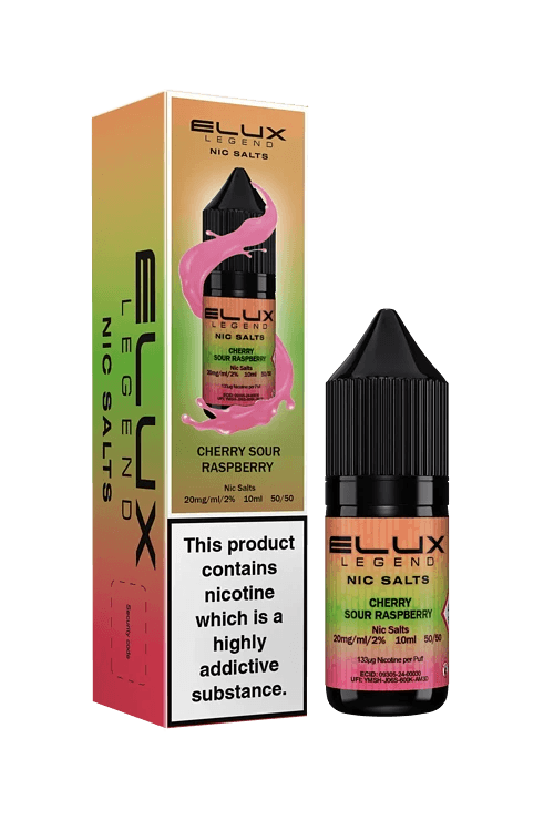 CHERRY SOUR RASPBERRY 10ML NIC SALT BY ELUX LEGEND 10MG(1%) | 20MG(2%)