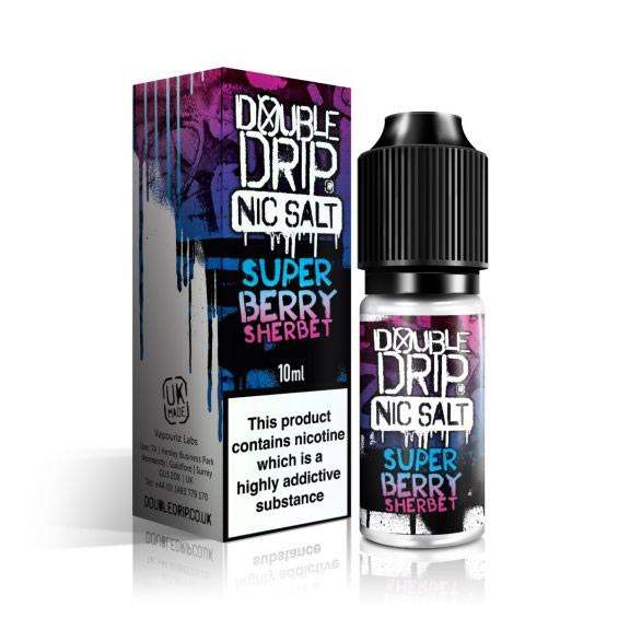 SUPER BERRY SHERBET 10ML NIC SALT E-LIQUID BY DOUBLE DRIP