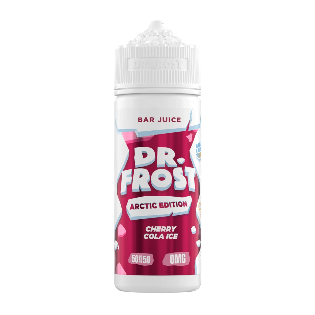 CHERRY COLA ICE 100ML SHORT FILL E-LIQUID BY DR FROST ARCTIC EDITION