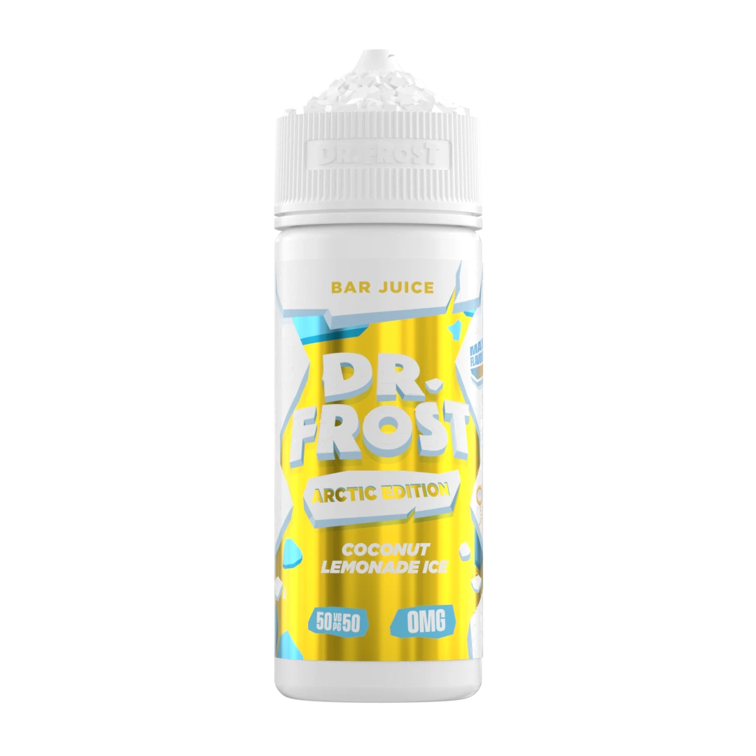 COCONUT LEMONADE ICE 100ML SHORT FILL E-LIQUID BY DR FROST ARCTIC EDITION