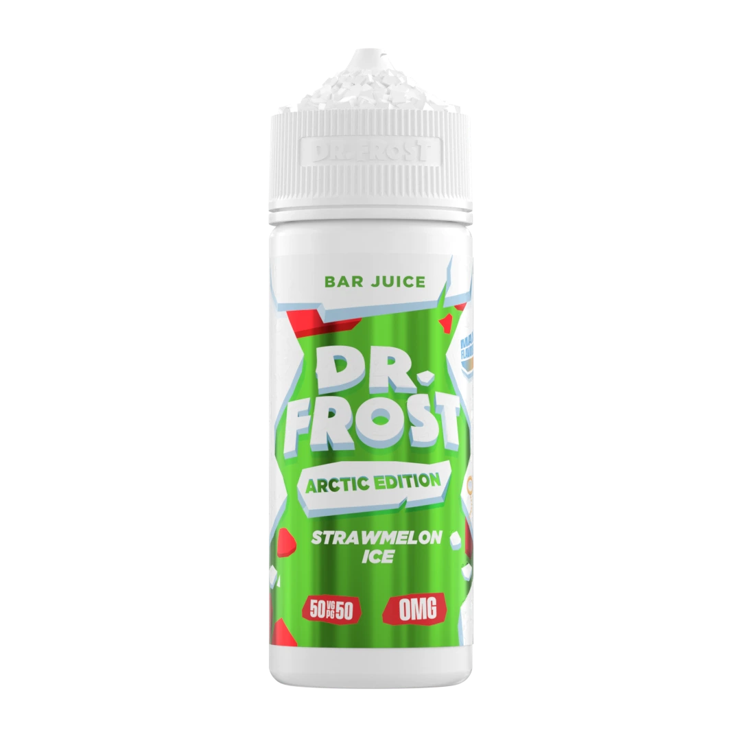 STRAWMELON ICE 100ML SHORT FILL E-LIQUID BY DR FROST ARCTIC EDITION