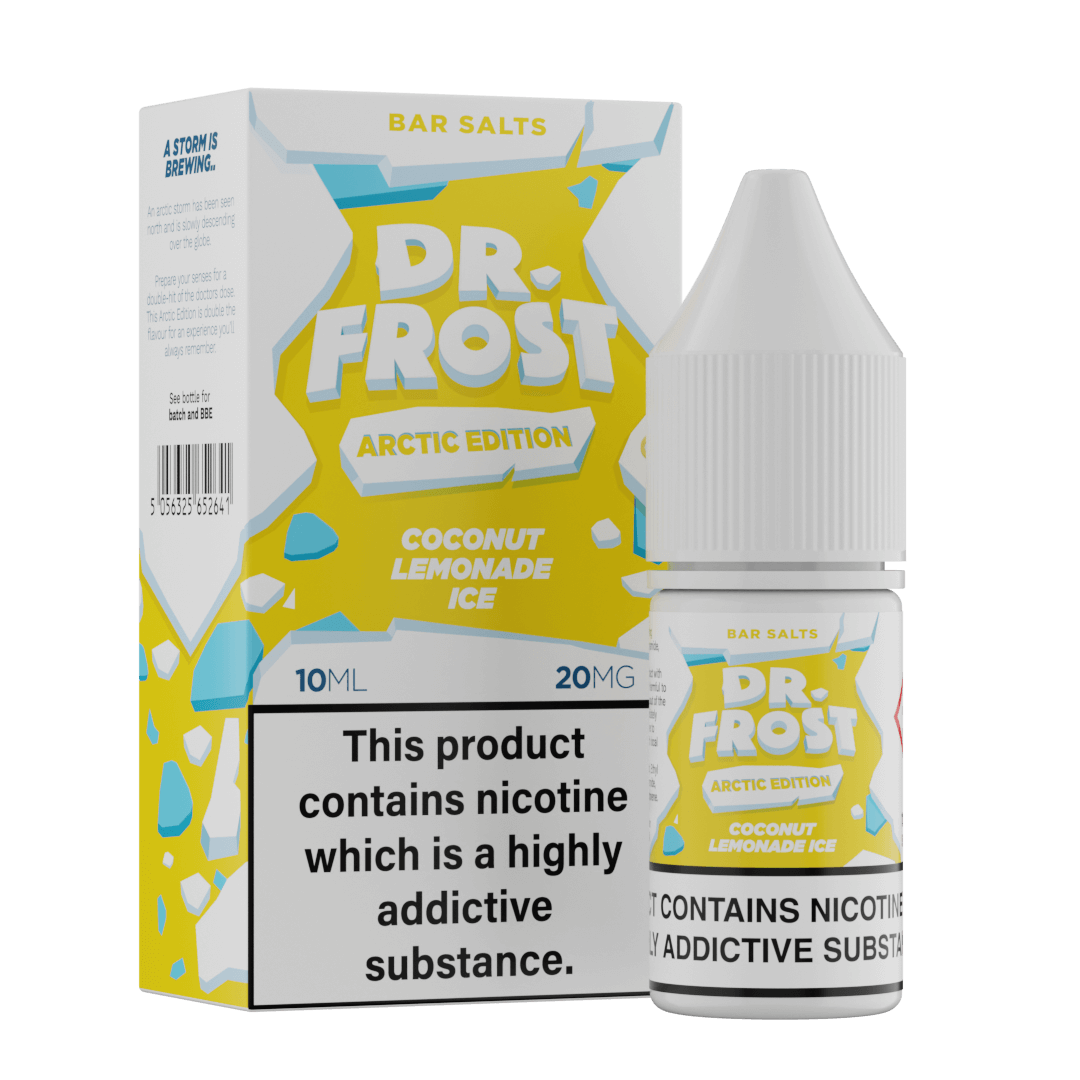 COCONUT LEMONADE ICE 10ML NIC SALT BY DR FROST - ARCTIC EDITION