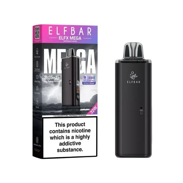 Elf Bar ELFX Mega Pod Vape Kit Bundle Vapeslough Elf Bar ELFX Mega Pod Vape Kit Bundle Vapeslough