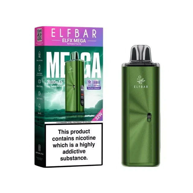 Elf Bar ELFX Mega Pod Vape Kit Bundle Vapeslough Elf Bar ELFX Mega Pod Vape Kit Bundle Vapeslough