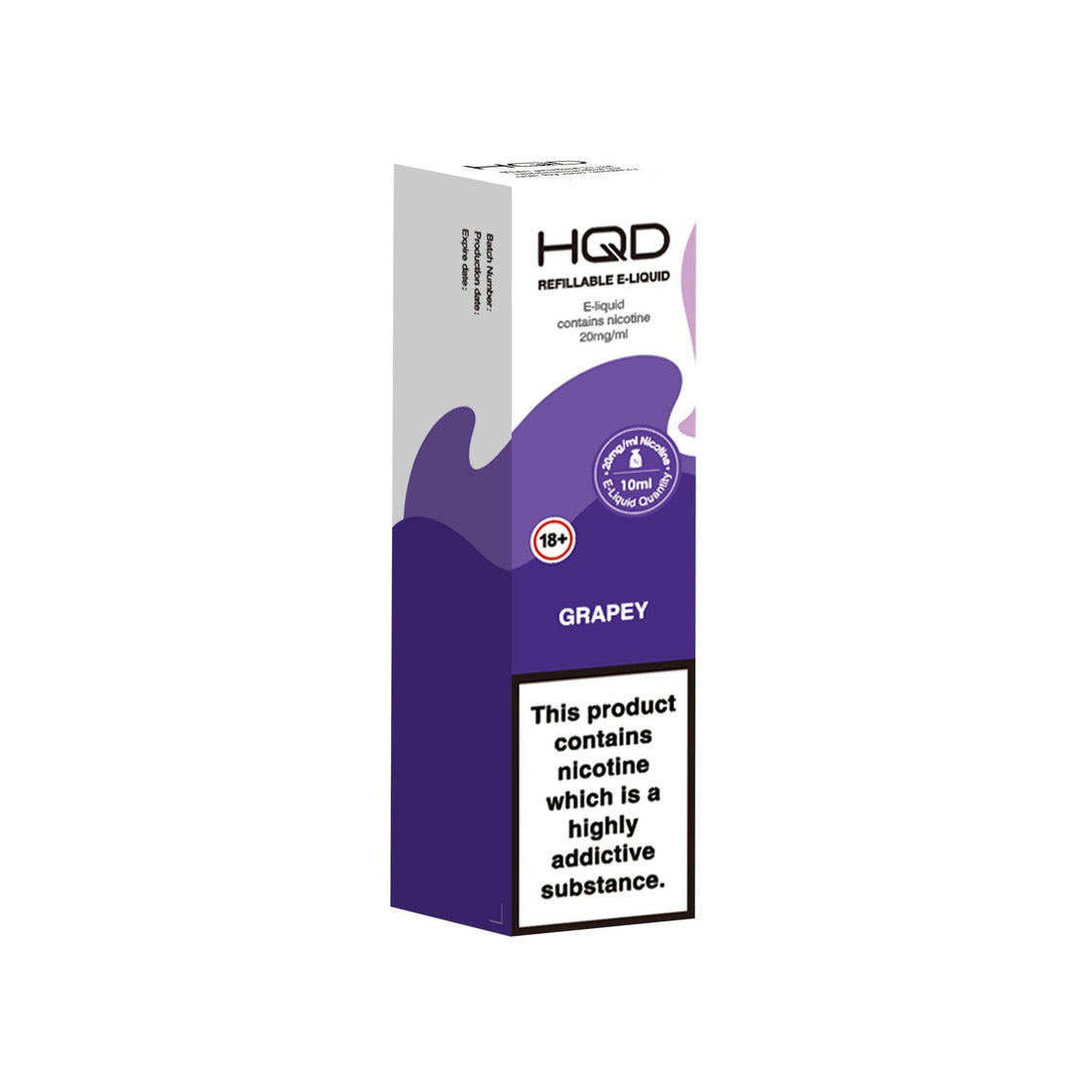 GRAPEY 10ML E LIQUID NICOTINE SALT BY HQD