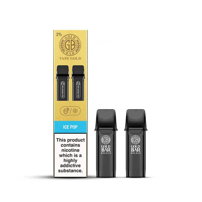 ICE POP - GOLD BAR RELOAD PRE-FILLED PODS BY GOLD BAR - PACK OF 2