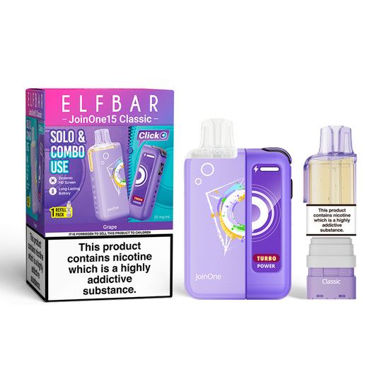 Elfbar Joinone 15 Classic Prefilled Kit - Grape