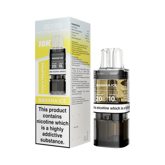 BANANA ICE - JUICY POD NOVAMAX 10K PRE-FILLED POD