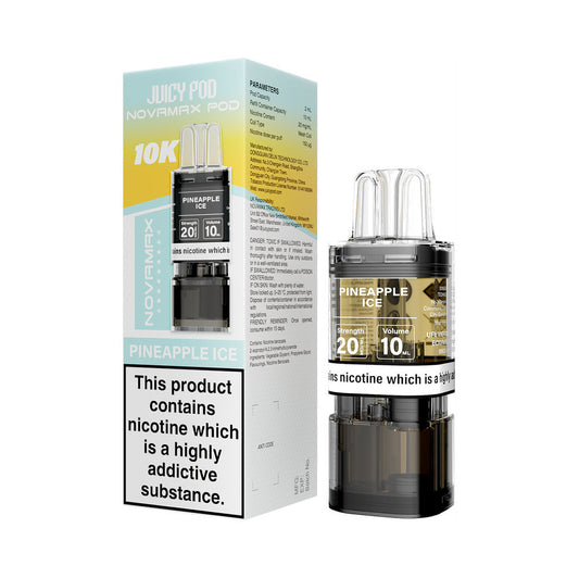 PINEAPPLE ICE - JUICY POD NOVAMAX 10K PRE-FILLED POD