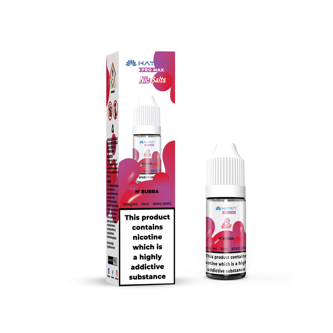 H' BUBBA 10ML NIC SALT BY HAYATI PRO MAX 10MG(1%) | 20MG(2%)