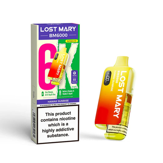 LOST MARY BM6000 v2 HAWAII SUNRISE PRE-FILLED VAPE KIT - 20mg