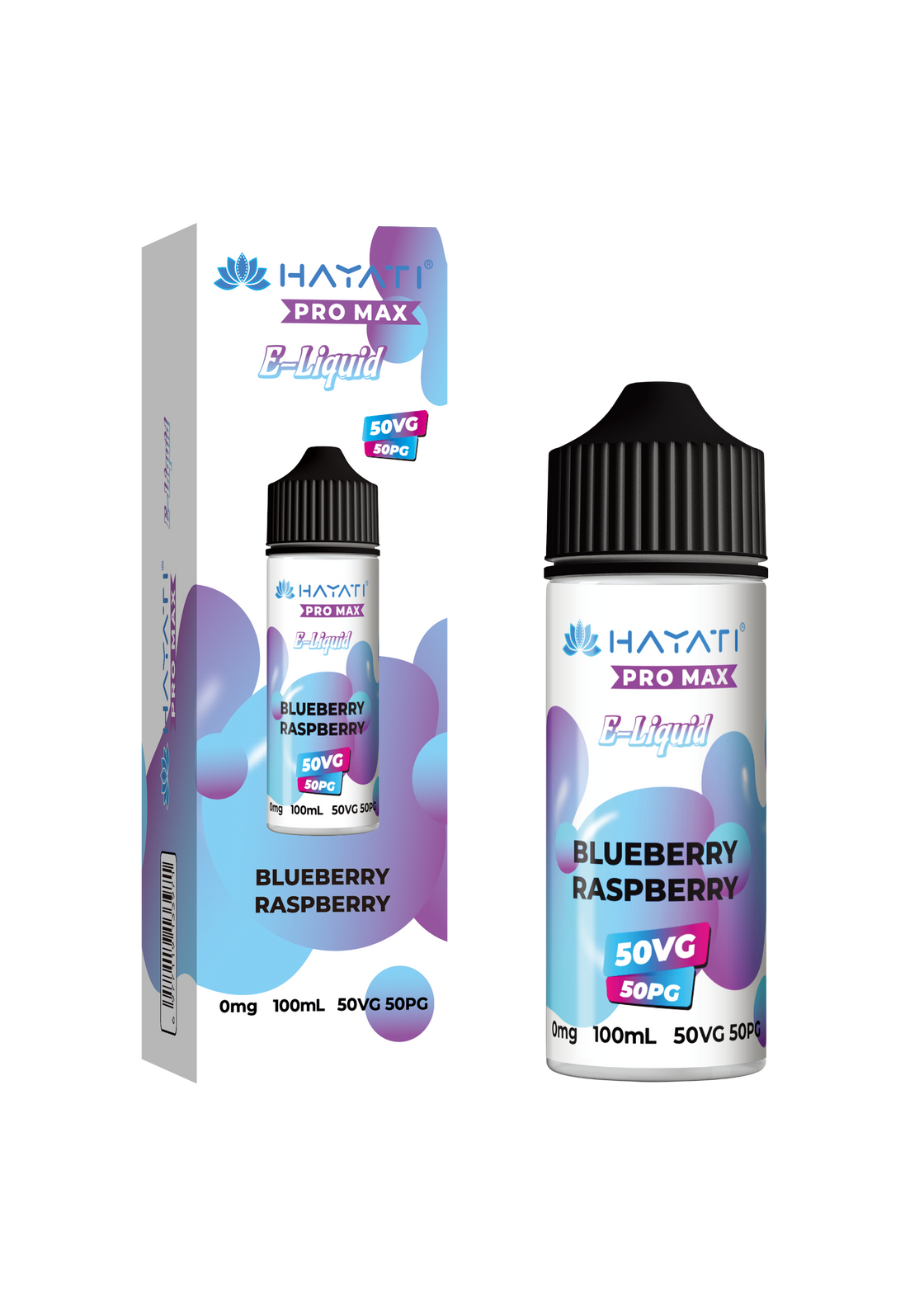 BLUEBERRY RASPBERRY - HAYATI PRO MAX 100ML SHORT FILL - 50/50PG/VG E-LIQUID