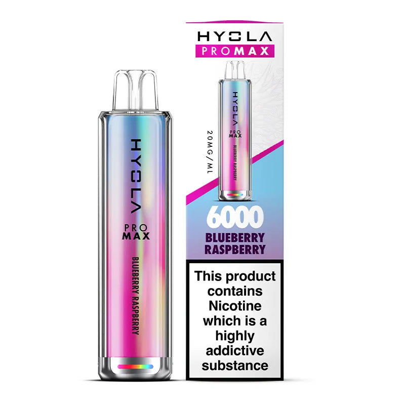 BLUEBERRY RASPBERRY - HYOLA PRO MAX 6000 DISPOSABLE VAPE - 20MG(2%)