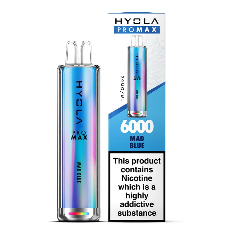 MAD BLUE - HYOLA PRO MAX 6000 DISPOSABLE VAPE - 20MG(2%)