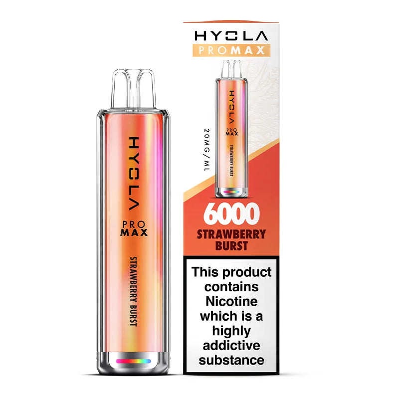 STRAWBERRY BURST - HYOLA PRO MAX 6000 DISPOSABLE VAPE - 20MG(2%)