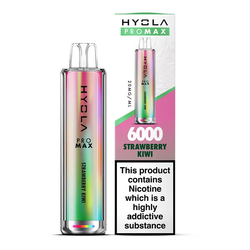 STRAWBERRY KIWI - HYOLA PRO MAX 6000 DISPOSABLE VAPE - 20MG(2%)