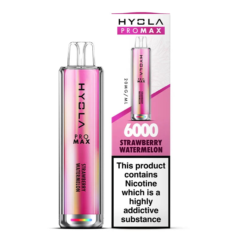 STRAWBERRY WATERMELON - HYOLA PRO MAX 6000 DISPOSABLE VAPE - 20MG(2%)