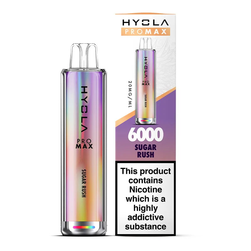 SUGAR RUSH - HYOLA PRO MAX 6000 DISPOSABLE VAPE - 20MG(2%)