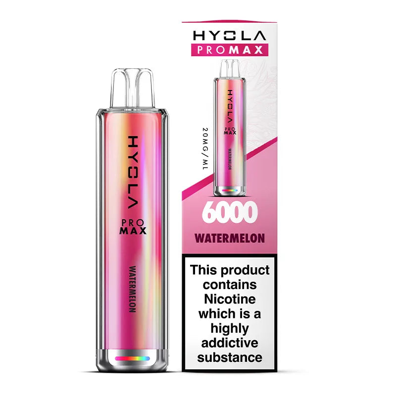 WATERMELON - HYOLA PRO MAX 6000 DISPOSABLE VAPE - 20MG(2%)