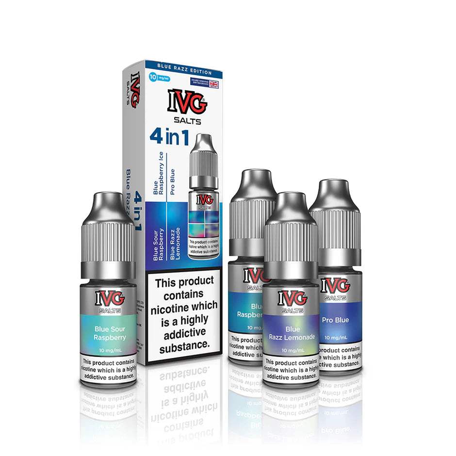 BLUE RAZZ EDITION IVG 4 IN 1 NIC SALTS