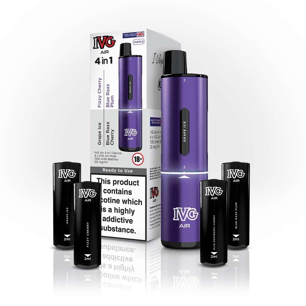 PURPLE EDITION IVG AIR 4 IN 1 VAPE KIT