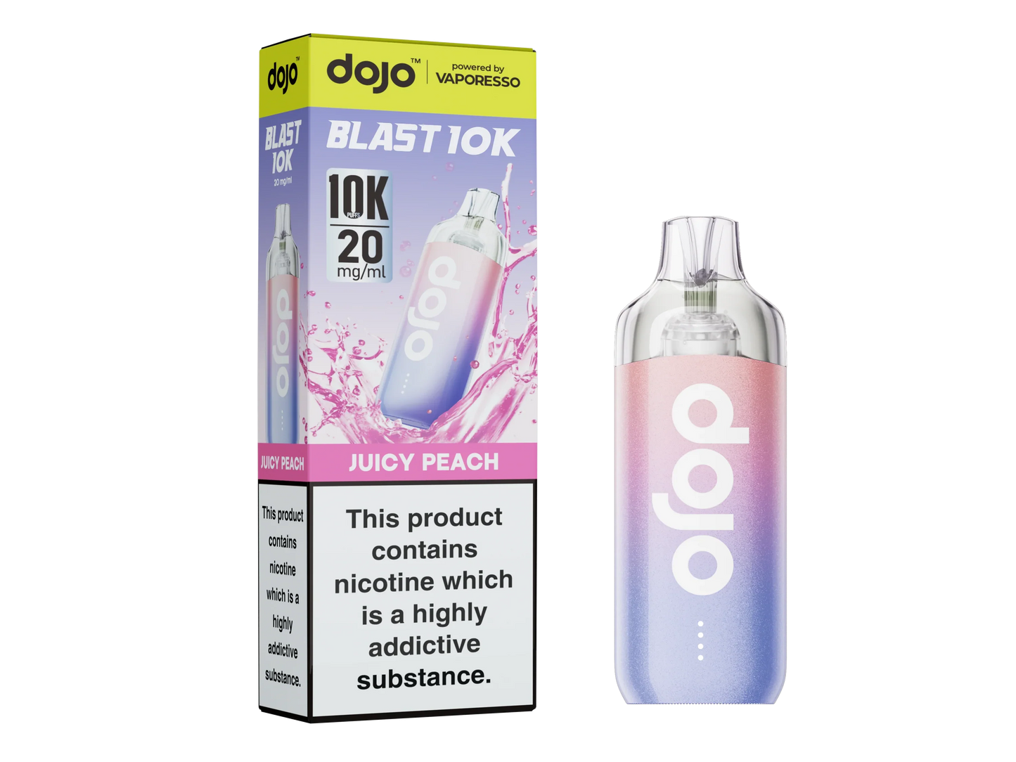 Juicy Peach - Vaporesso Dojo Blast 10K Prefilled Pod Kit