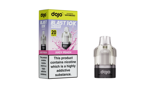 Juicy Peach - Vaporesso Dojo Blast 10K Prefilled Pod + Refill Container