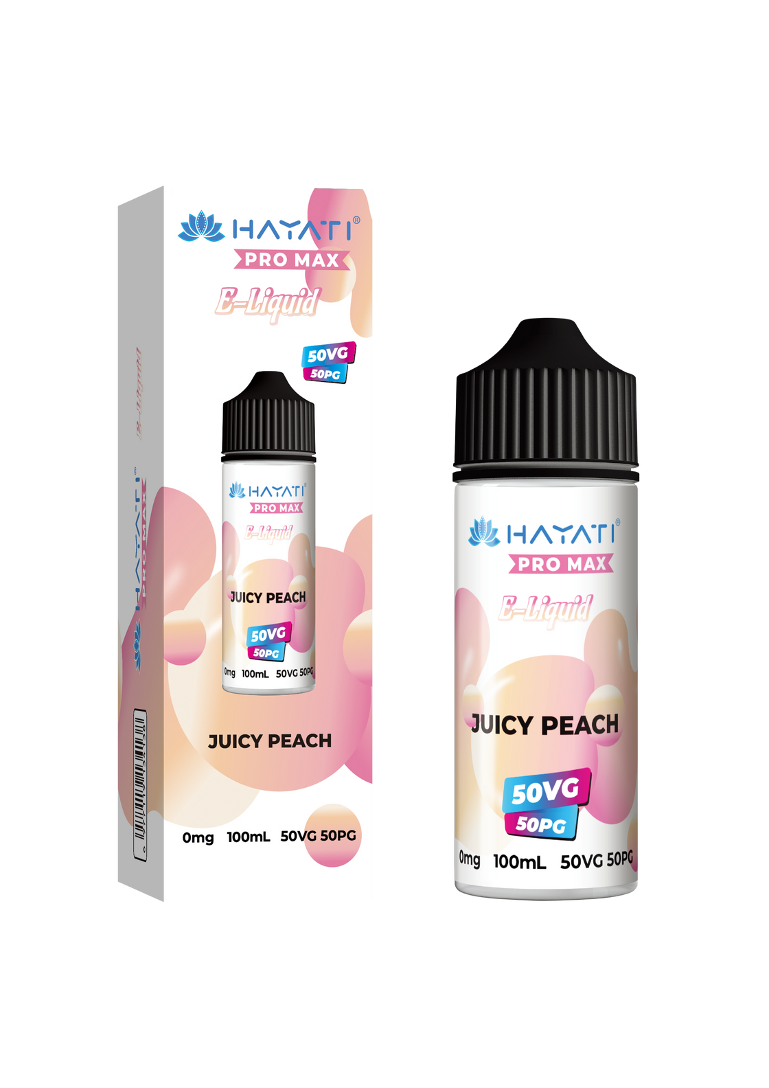 JUICY PEACH - HAYATI PRO MAX 100ML SHORT FILL - 50/50PG/VG E-LIQUID