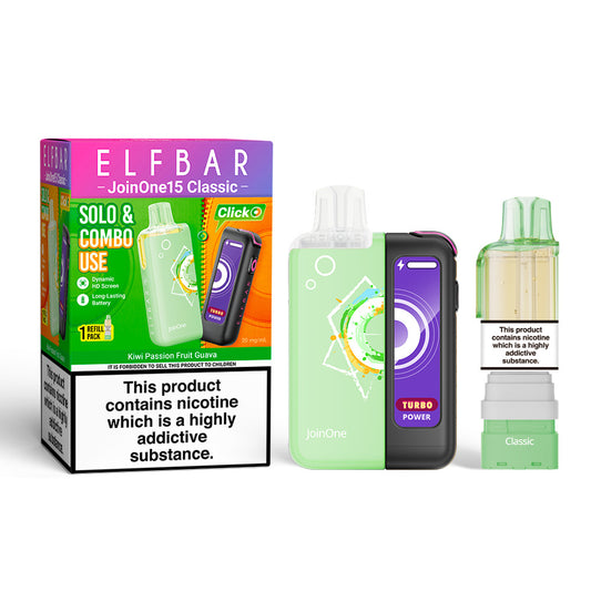 Elfbar Joinone 15 Classic Prefilled Kit - Kiwi Passionfruit Guava