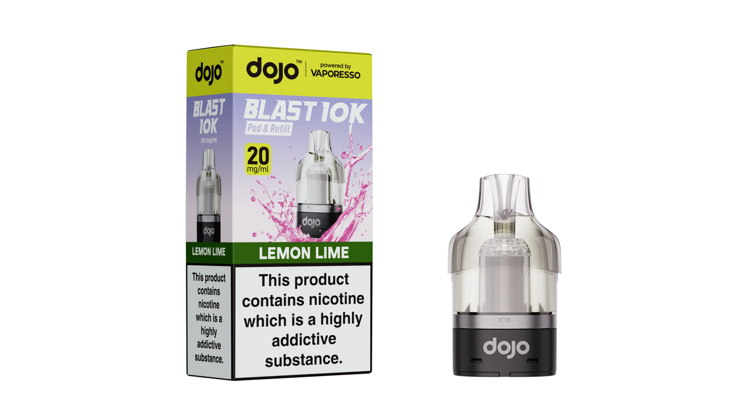 Lemon Lime - Vaporesso Dojo Blast 10K Prefilled Pod + Refill Container