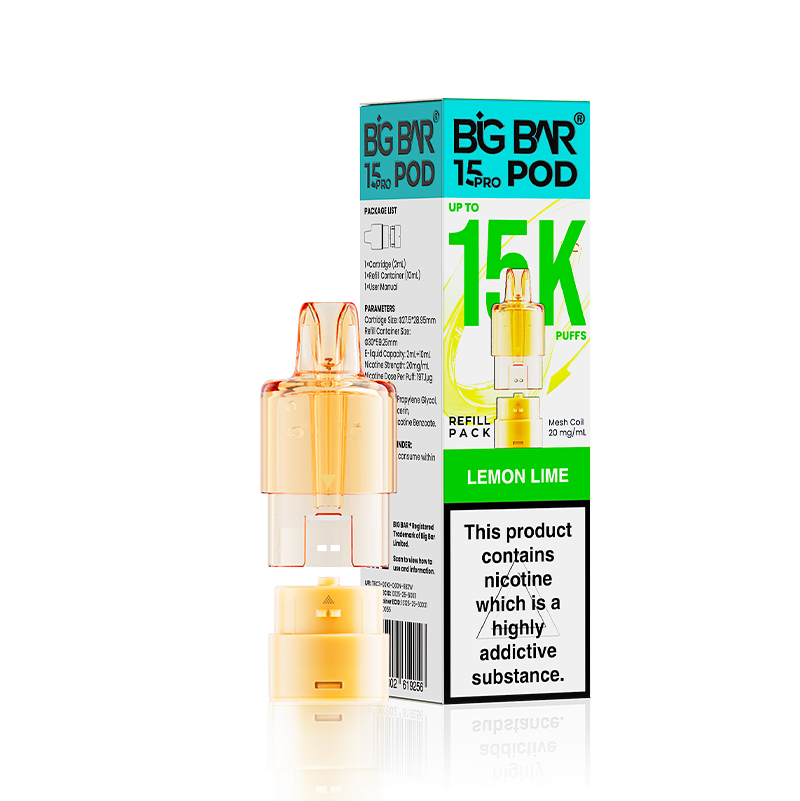 Lemon & Lime Big Bar 15000 Pro Prefilled Replacement Pods
