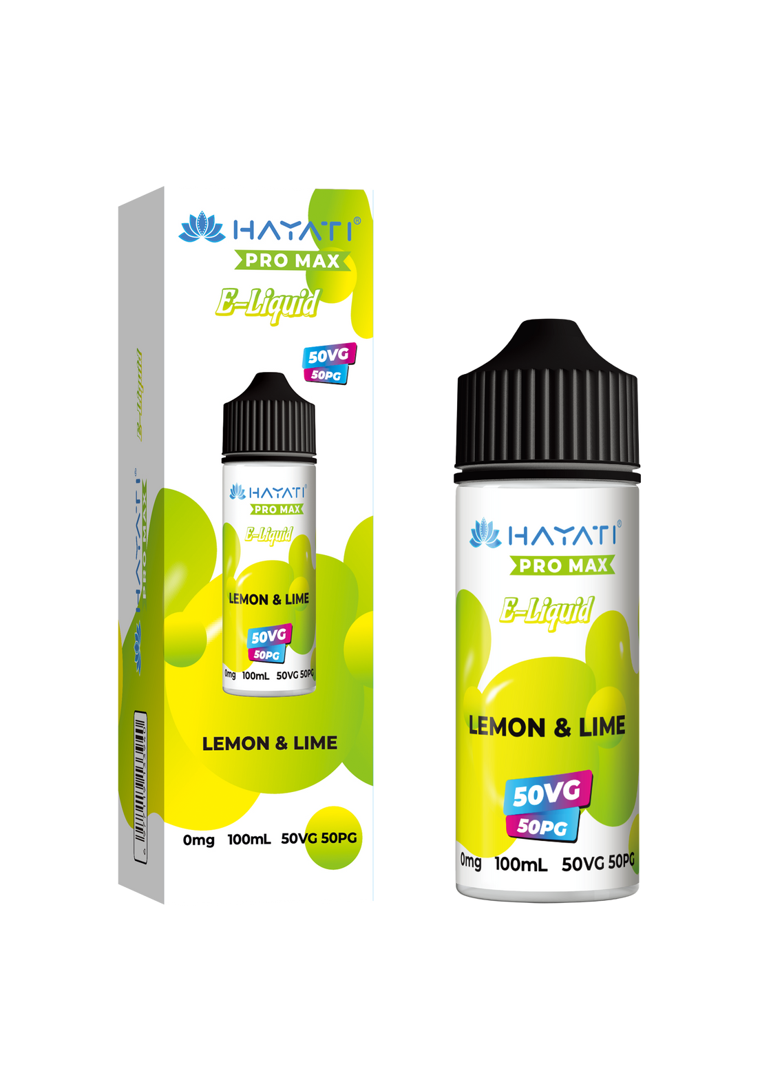 LEMON & LIME - HAYATI PRO MAX 100ML SHORT FILL - 50/50PG/VG E-LIQUID