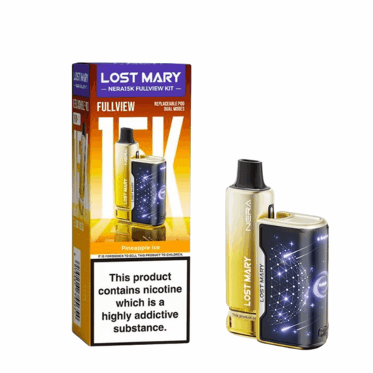Lost Mary Nera Fullview 15K Prefilled Vape Kit 20mg (2%) - Pineapple Ice