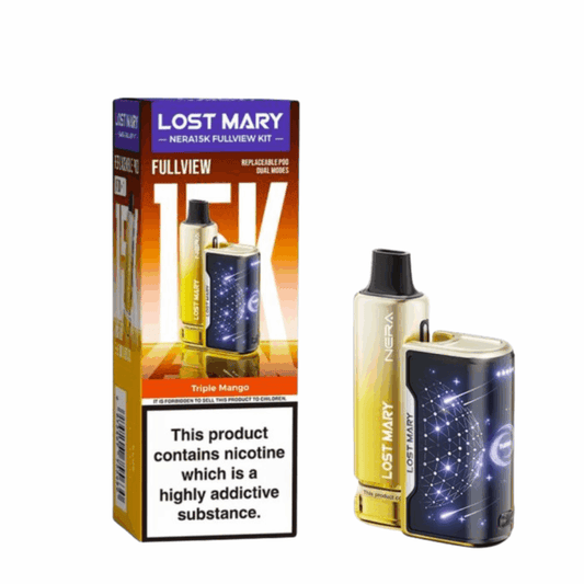 Lost Mary Nera Fullview 15K Prefilled Vape Kit 20mg (2%) - Triple Mango
