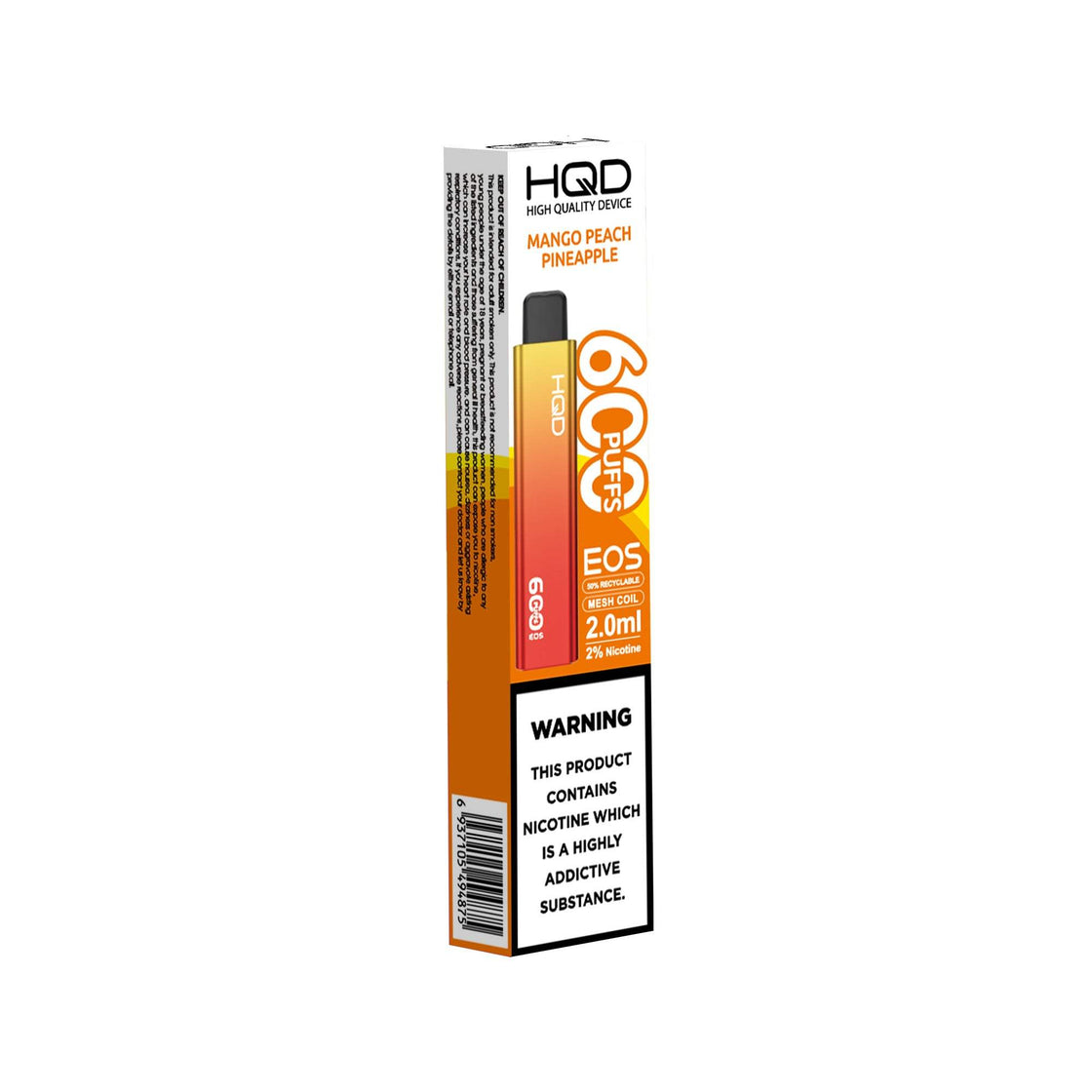 MANGO PEACH PINEAPPLE - HQD EOS 600 DISPOSABLE VAPE