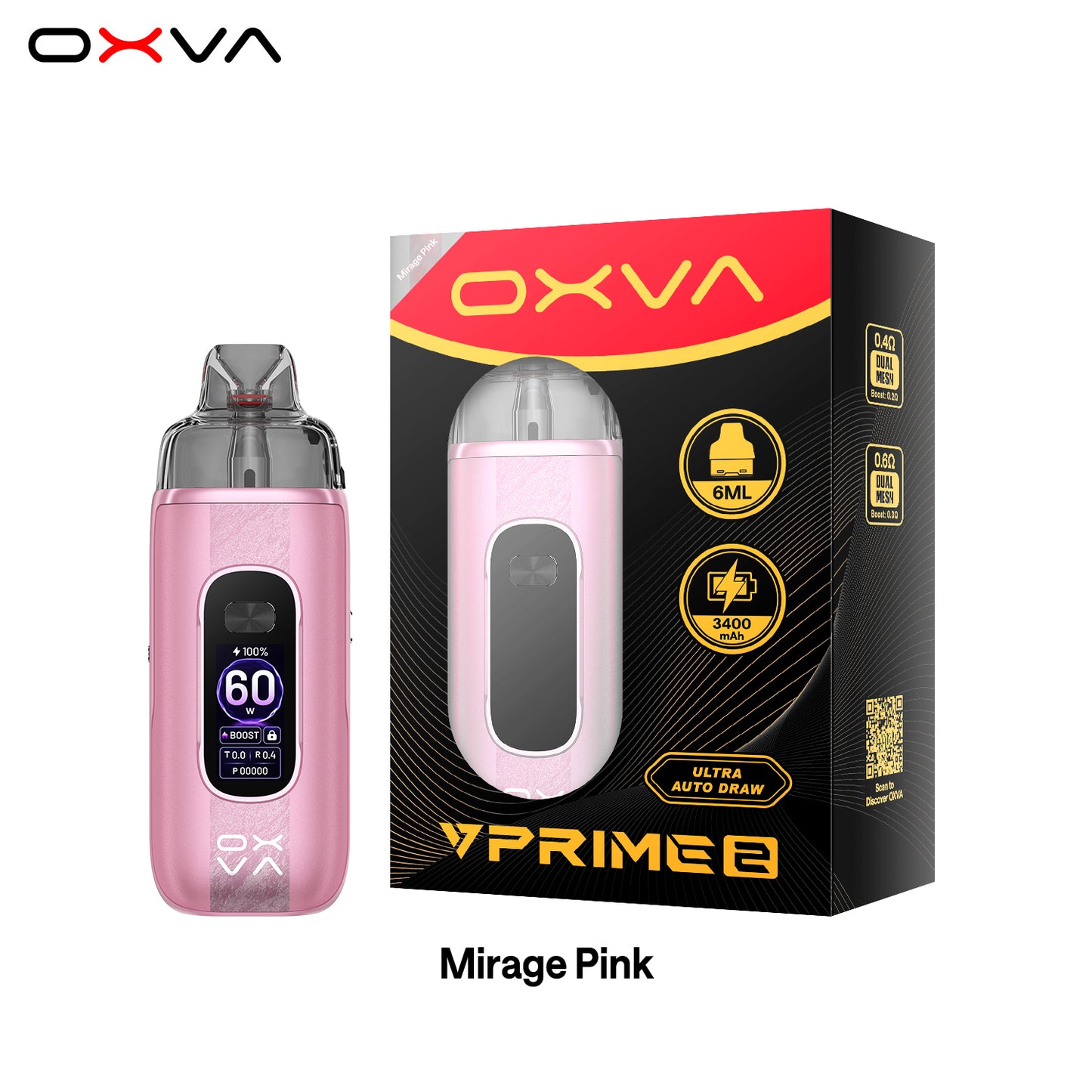 OXVA VPRIME 2 POD SYSTEM KIT - 3400MAH