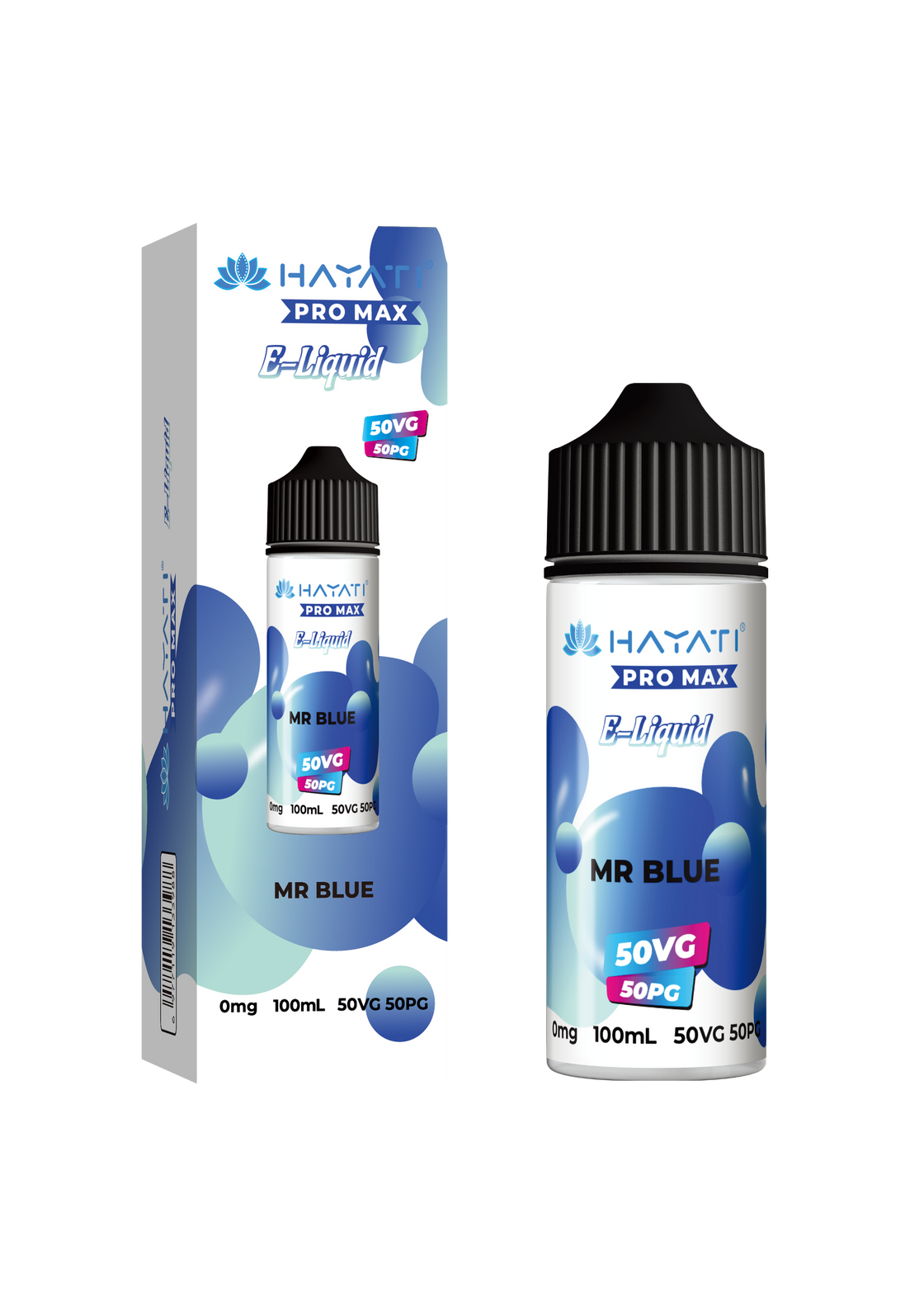 MR BLUE - HAYATI PRO MAX 100ML SHORT FILL - 50/50PG/VG E-LIQUID