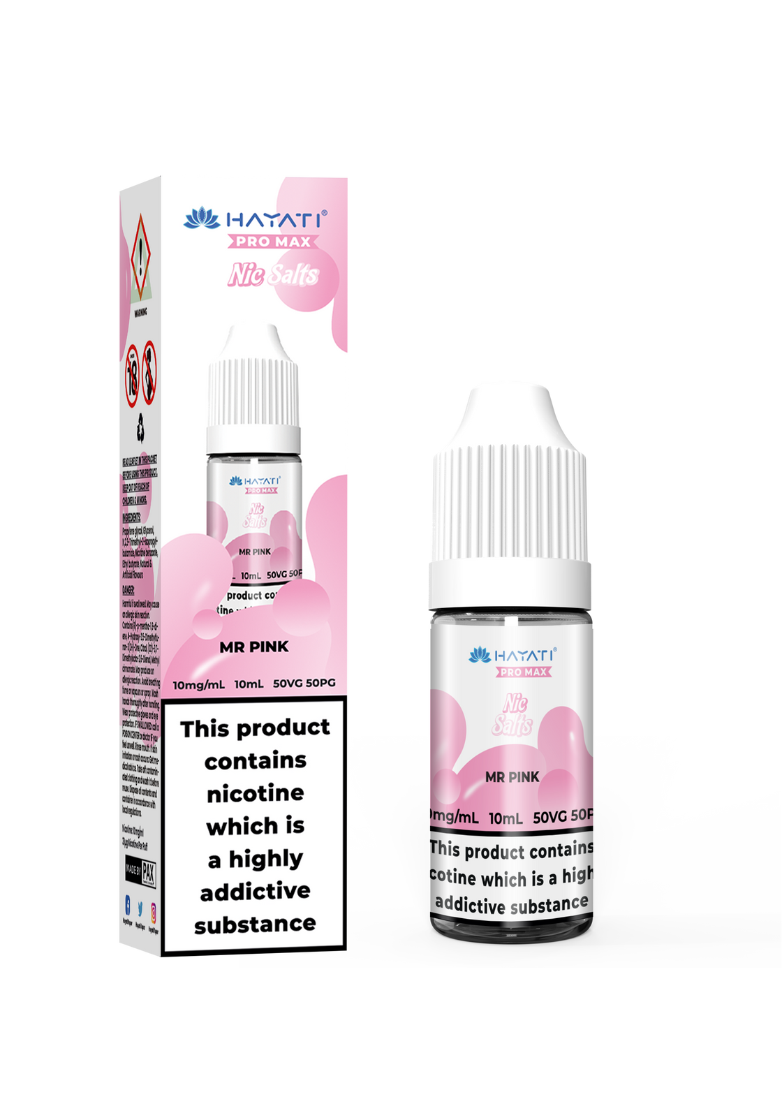 MR PINK 10ML NIC SALT BY HAYATI PRO MAX 10MG(1%) | 20MG(2%)