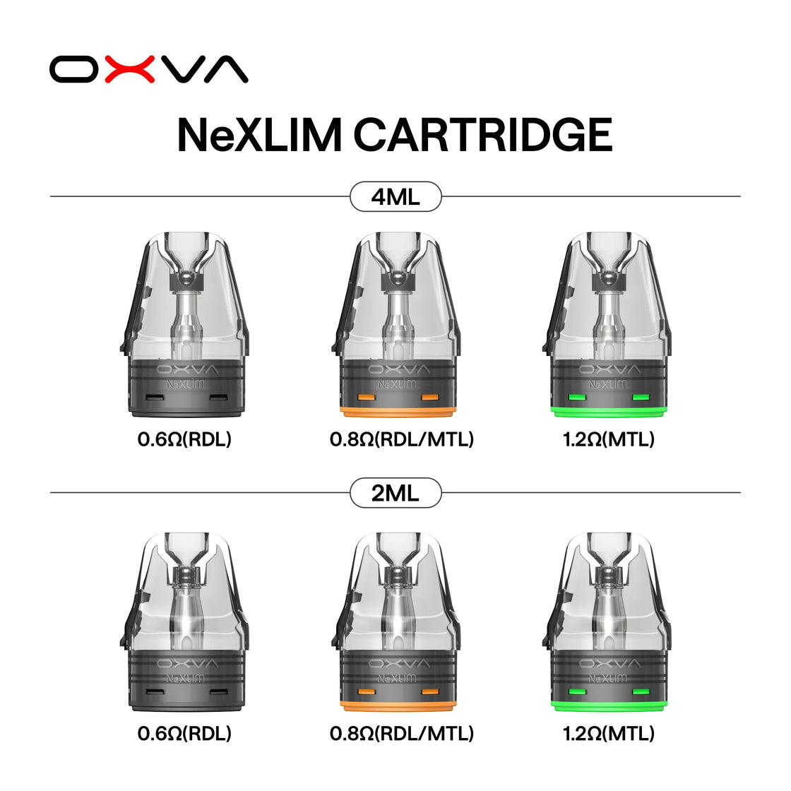 OXVA NEXLIM PODS CARTRIDGES - PACK OF 3