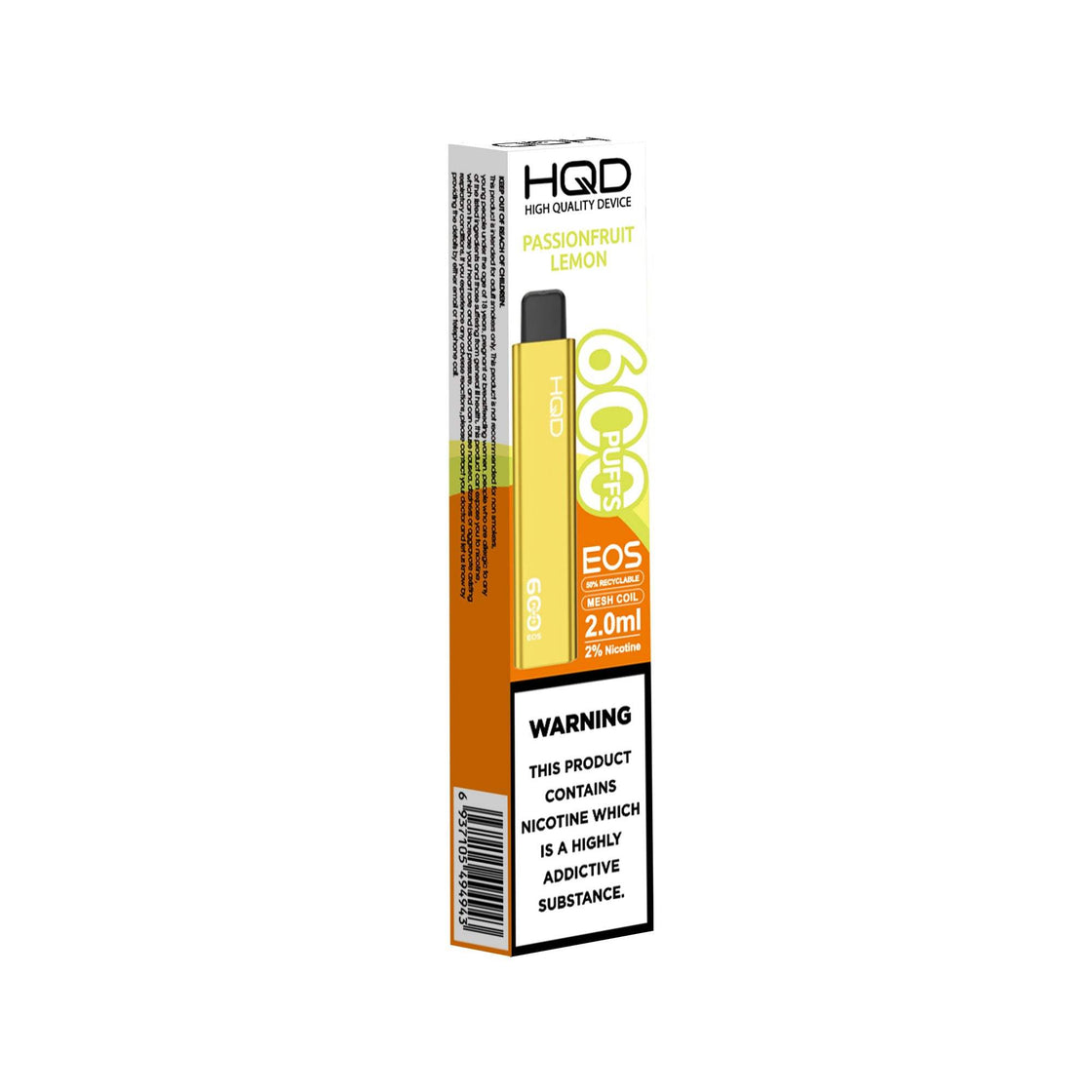 PASSION FRUIT LEMON - HQD EOS 600 DISPOSABLE VAPE