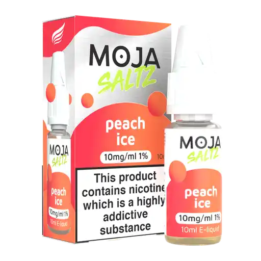 PEACH ICE - 10ML NIC SALT BY MOJA SALTZ 10MG(1%) | 20MG(2%)