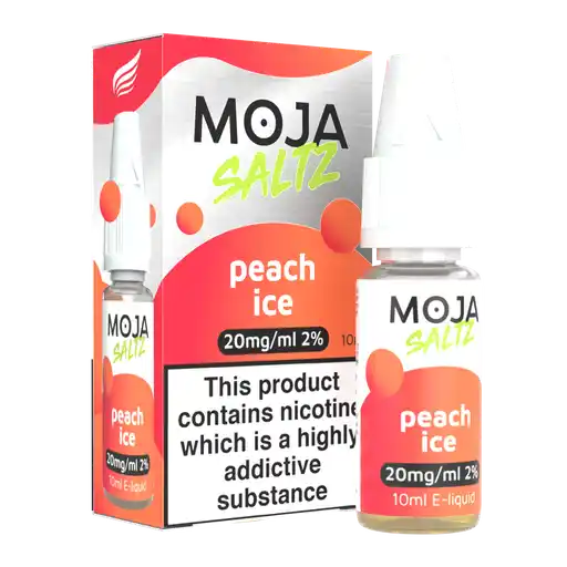 PEACH ICE - 10ML NIC SALT BY MOJA SALTZ 10MG(1%) | 20MG(2%)